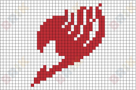 Fairy Tail Pixel Art Pixel Art Pixel Art Grid Pixel Art Pattern