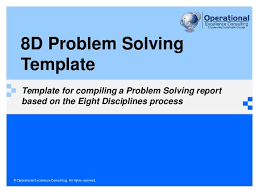 Slideshare 8d Problem Solving Template By Operational Excellence Consulting E0f10adf Resumesample Resumefor
