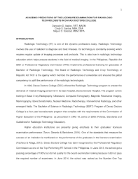 Pdf Academic Predictors Of Radiologic Technology Licensure