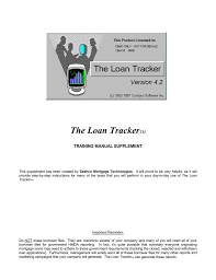 The Loan Tracker Mortgage Software And Loan Origination