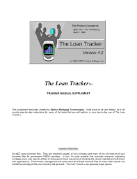 the loan tracker mortgage software and loan origination