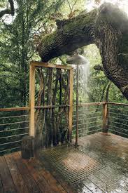 Inside Our Luxury Treehouse In 2020 Outdoor Shower Tree House Outdoor