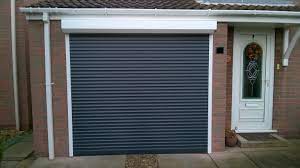 Classic clear vented half lite lhis white primed fiberglass prehung back door with sl pet door. External Fitted Roller Doors Mansfield Garage Doors