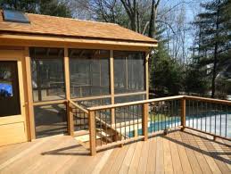 The cedar posts are much straighter, but now i'm concerned they may not last nearly as long as pt. Screen Porch With Ipe Floor Red Cedar Posts Ipe Rail In Westport Ct Veranda New York By Archadeck Of Fairfield Westchester Counties Houzz Ie