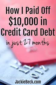 But after working as both a debt collector and a credit counselor, bruce mcclary says that the best way to face. How To Pay Off 10 000 In Credit Card Debt In Two Years My Story