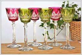 Coup De Coeur Une Rare Serie De Verres A Vin Du Rhin Ou Roemer En Cristal Double Et Taille De Baccarat Modele Louvois Est En Ve Verre De Vin Baccarat Vin