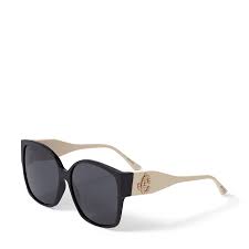 Das wusste schon marilyn monroe, die gerne mit folgendem spruch zitiert wird. Eckige Sonnenbrille In Schwarz Und Elfenbeinweiss Mit Jc Kristall Logo Noemi Fruhjahr Sommer 2021 Jimmy Choo