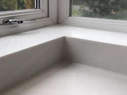 125mm Coved Upstand Seamless Corian Windowsills Fill The Bay Window Creating A Super Slick Look Which Is Also Incredibly Pr Corian Corian Worktops Hi Macs