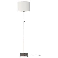 Floor lamps with shelves allow you to do away with the end table altogether. Alang Floor Lamp Nickel Plated White Ikea