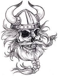 Viking Skull Viking Helmet Tattoo Viking Skull Art Skull Tattoo Design Here we draw the typical viking helmet. pinterest