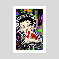 Clayton edwards began by making chaps and bridles and other leather related items for. Trippy Stoner Betty Boop An Art Print By Cydney Edwards Inprnt