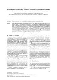 When a number is added (e.g., upytyw4yy), the error will be resolved. Pdf Experimental Evaluation Of Password Recovery In Encrypted Documents