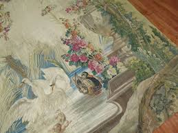 In the process, the linen backing was removed, the tapestries were bathed in water, and it was discovered that the colours on the back were in even better condition than those on the front (which are also quite vivid). Rugs R Us Antique Decorative Oriental Rugs