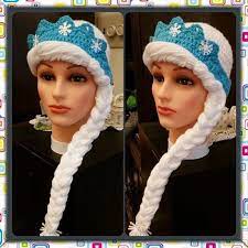 Disney Frozen Inspired Princess Elsa Hat Wig Handmade Crochet In Usa Handmade Spearcraft Elsa Frozen Disney Visit M Frozen Crochet Crochet Wig Yarn Wig