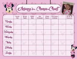 Minnie Mouse Pink Potty Chart Potty Training Chart Potty Reward Chart Potty Sticker Chart Customized Personalized Printable
