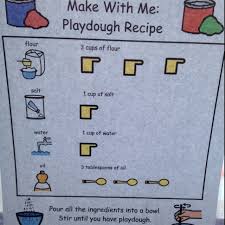 Uncooked Playdough Recipe Made With The Boardmaker Program Add Extract To Make It Smell Yummy Playdough Recipe Playdough Uncooked Playdough Recipe