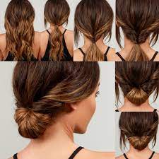 Lulus How To Simple Chignon Hair Tutorial Lulus Com Fashion Blog Medium Hair Styles Interview Hairstyles Hair Tutorial