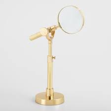 Gold Magnifying Glass On Stand By World Market Gold Magnifying Glass Magnifying Glass Magnifier