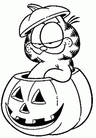 These printable pumpkin coloring pages from super coloring have pumpkins in pairs, groups, or all alone. Garfield In Halloween Pumpkins Coloring Page Download Print Online Coloring Pages For Free Color Nimbus