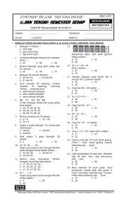 Soal uts matematika kelas 1 sd semester 1. Download Soal Uts Genap Kelas 1 Semester 2 Rief Awa Blog