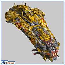 Lowpoly Starship Cruiser 3d Model Starship Concept Sci Fi Ships Starship