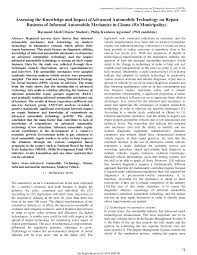 Medium Heavy Duty Truck Engines Fuel Computerized Management Systems Answers Pdf Assessing The Knowledge And Impact Of Advanced Automobile Technology On Repair Business Of Informal Automobile Mechanics In Ghana Ho Municipality
