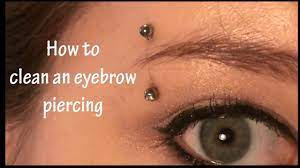 How To Clean An Eyebrow Piercing Youtube