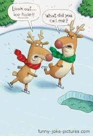 Funny Ice Hole Reindeer Cartoon Funny Joke Meme Pictures Christmas Jokes Christmas Humor Cartoon Jokes