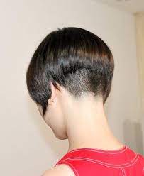A Beautiful Long Neck Accentuated By The Close Cropped Bob Haircut Short Stacked Bob Hairstyles Short Hair Styles Pixie Short Hair Styles
