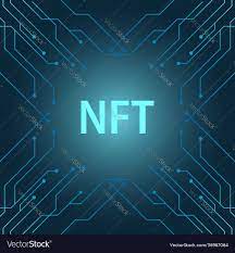 Nft Banner Crypto Art With Pcb Tracks Royalty Free Vector