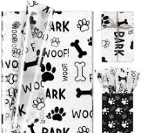 Amazon.com: 100 Sheets 20 * 14 Inches Dog Paw Print Tissue ...