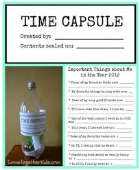 Si Pudiera Ahorrar Tiempo En Una Botella La Creacion De Una Capsula Del Tiempo Capsula Del Tiempo Primer Dia De Clases Ano Nuevo