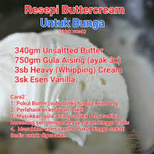 125g unsalted butter, softened (saya guna butter biasa je). Facebook