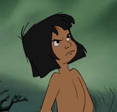 The scenes of mowgli running among the oak trees with animals thrown together from all corners of the world (i kept waiting for a cute penguin to show up)was just so strange i found it entertaining. The Jungle Book Mowgli Disney Gif Find On Gifer