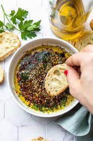 Grilled vegetables marinated in balsamic vinegar combine surprisingly well with spicy guacamole. Olive Oil Bread Dip Simply Whisked
