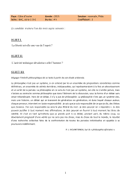 Le sujet pose toutefois le problème de savoir si le respect que nous devons aux animaux doit s'opérer de la même manière et s'il n'y a pas des hiérarchies entre chacun d'eux ? Sujet Philo Bac S 2015
