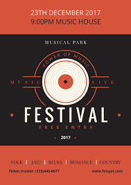 Frames are designed to fit your poster dimensions and include mounting hardware. Music Festival Poster Design Template Template Fotojet