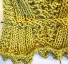 Wool, cotton, or viscose yarn all work great for this knitting edge along with your 3mm crochet. Using The Japanese Knitting Stitch Bible Jill Wolcott Knits