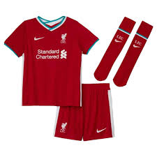 The liverpool fc vapor match home jersey gives you the same look worn by your favorite pros on the field. 2020 2021 Liverpool Home Nike Little Boys Mini Kit Cz2655 687 Uksoccershop
