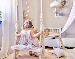 Perch yourself in a cozy swing chair that will change the way you relax. Swing Small Ohswing 50x25 Pink Glamor Fur Kinder Etsy In 2021 Macrame Swing Wood Swing Wooden Tree Swing