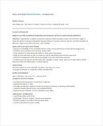 It lacks white space for work experience, and correctly placed accents focus the employer's attention on your education and personal qualities. 6 Flight Attendant Resume Templates Pdf Doc Free Premium Templates