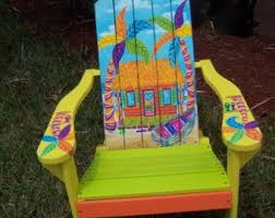 I have sold many of these. This Adirondack Chair Is Handcrafted And Hand Painted On Pine Wood The Measurements Are Approximate Tropical Adirondack Chairs Adirondack Chair Painted Chairs