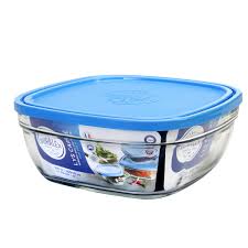 Duralex lys glass stacking bowls kitchen serving mixing 9cm (3.5) x6. Duralex Glass Preservation Container Transparent Blue 23 Cm For Sale Online Ebay