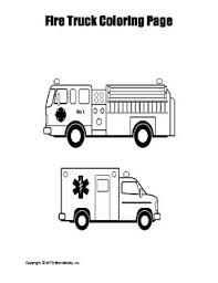 Fire truck coloring page reviewed by alna on thursday, january 2nd, 2014. Fire Truck Coloring Page Worksheets Teaching Resources Tpt