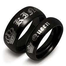 1 41 1 X Cool Nice Couple Ring King Queen Titanium Steel Wedding Rings Men And Women Stainless Steel Wedding Bands Couple Wedding Rings Mens Wedding Rings