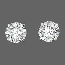 Black And White Diamond Stud Earrings Pin On Stud Earring
