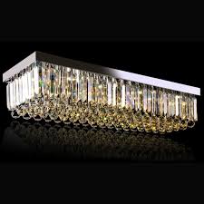 Boxed weight, approximately 21 lbs. Rectangular Raindrop Crystal Chandelier Ceiling Light Sofary