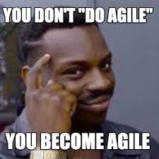 Meme Creator Funny You Don T Do Agile You Become Agile Meme Generator At Memecreator Org