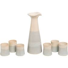 Juego Pisco Sour De Jarra 6 Vasos Ceramica Gris Homy Cl Pisco Sour Pisco Jarra