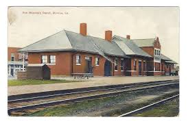 1910 Monroe Louisiana Iron Mountain Train Depot Postcard Iron Mountain Postcard Train Depot